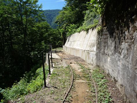 小口川軌道|小口川のトロッコ軌道